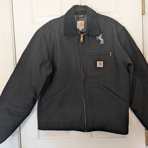 Rare Carhartt Black Made In USA Detroit Jacket